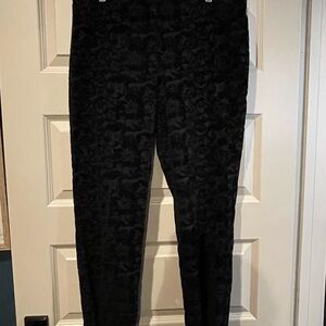 Attyre Black Jacquard Pants